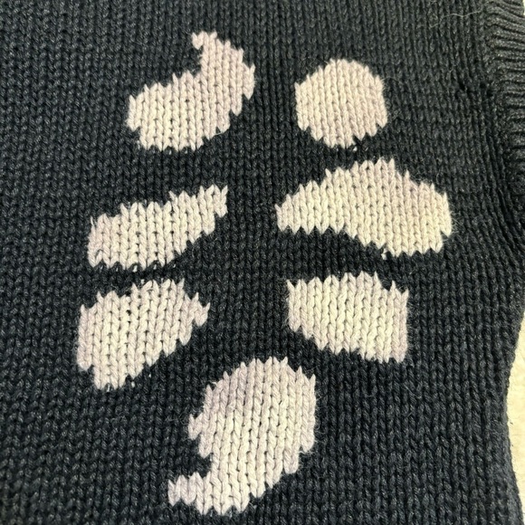 Laurente Rome Paris Sweater Large Black White Design Short-Sleeve Sweater Vest - Picture 13 of 15